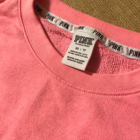 PINK SWEATSHIRT WITH LEOPARD PRINT LETTERING, XS - Picture 9 of 10